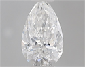 Diamante Natural 0.40 quilates, De pera , Color E, claridad SI1 y certificado GIA