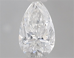 Foto Diamante Natural 0.40 quilates, De pera , Color E, claridad SI1 y certificado GIA de