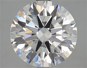 Picture of Lab Grown Diamond 3.46 Carats, Round with Excellent Cut, D Color, VVS2 Clarity and Certified by IGI
