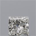 Natural Diamond 0.42 Carats, Princess with  Cut, F Color, VS1 Clarity and Certified by IGI