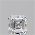 Natural Diamond 0.90 Carats, Asscher with  Cut, F Color, VVS1 Clarity and Certified by GIA