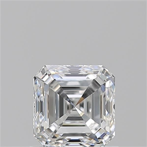 Foto Diamante Natural 0.90 quilates, Asscher , Color F, claridad VVS1 y certificado GIA de