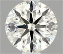 Natural Diamond 0.71 Carats, Round with Excellent Cut, J Color, VS1 Clarity and Certified by IGI