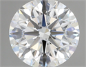 Lab Grown Diamond 1.05 Carats, Round with Ideal Cut, D Color, VVS2 Clarity and Certified by IGI