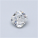 Natural Diamond 0.50 Carats, Cushion with  Cut, F Color, VS2 Clarity and Certified by GIA