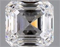 Natural Diamond 1.01 Carats, Asscher with  Cut, D Color, VVS1 Clarity and Certified by GIA