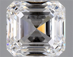 Picture of Natural Diamond 1.01 Carats, Asscher with  Cut, D Color, VVS1 Clarity and Certified by GIA
