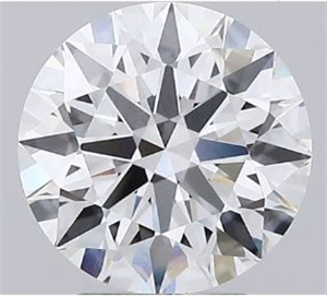 Picture of Lab Grown Diamond 3.08 Carats, Round with Excellent Cut, D Color, VS1 Clarity and Certified by GIA
