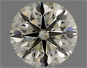 Natural Diamond 0.90 Carats, Round with Excellent Cut, L Color, VS2 Clarity and Certified by IGI
