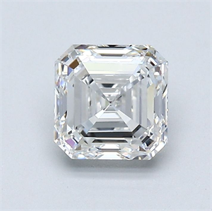 Picture of Natural Diamond 1.01 Carats, Asscher with  Cut, G Color, VVS2 Clarity and Certified by GIA