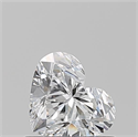 Natural Diamond 0.64 Carats, Heart with  Cut, E Color, SI1 Clarity and Certified by GIA