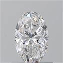 Natural Diamond 0.70 Carats, Oval with  Cut, E Color, VS2 Clarity and Certified by GIA