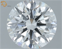 Lab Grown Diamond 1.07 Carats, Round with Ideal Cut, E Color, VVS1 Clarity and Certified by IGI