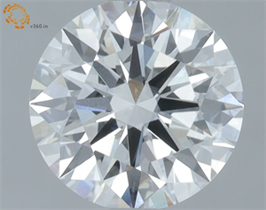 Picture of Lab Grown Diamond 1.07 Carats, Round with Ideal Cut, E Color, VVS1 Clarity and Certified by IGI
