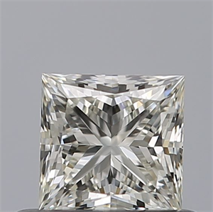 Picture of Natural Diamond 0.51 Carats, Princess with  Cut, H Color, IF Clarity and Certified by IGI