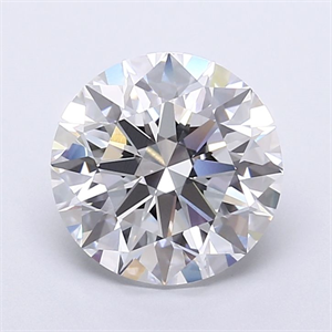 Picture of Lab Grown Diamond 4.30 Carats, Round with Ideal Cut, D Color, VVS2 Clarity and Certified by IGI