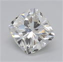 Natural Diamond 1.51 Carats, Cushion with  Cut, H Color, SI1 Clarity and Certified by GIA