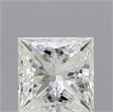 Natural Diamond 0.80 Carats, Princess with  Cut, J Color, SI1 Clarity and Certified by GIA