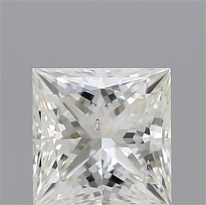 Picture of Natural Diamond 0.80 Carats, Princess with  Cut, J Color, SI1 Clarity and Certified by GIA