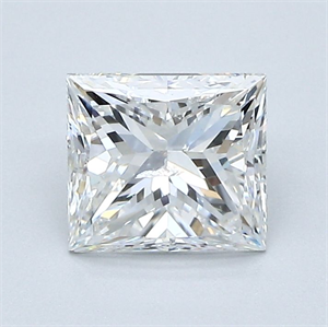 Picture of Natural Diamond 1.50 Carats, Princess with  Cut, F Color, I1 Clarity and Certified by GIA