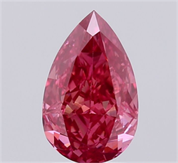Picture of Lab Grown Diamond 2.12 Carats, Pear with  Cut, Fancy Vivid Pink Color, VS1 Clarity and Certified by IGI