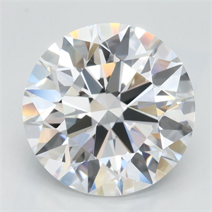 Picture of Lab Grown Diamond 3.31 Carats, Round with Ideal Cut, D Color, VVS1 Clarity and Certified by IGI
