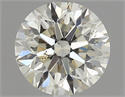 Natural Diamond 0.80 Carats, Round with Excellent Cut, K Color, SI1 Clarity and Certified by GIA