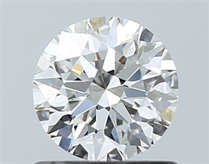 Picture of Natural Diamond 0.70 Carats, Round with Excellent Cut, H Color, VVS1 Clarity and Certified by GIA