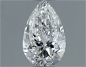 Natural Diamond 0.50 Carats, Pear with  Cut, G Color, VS2 Clarity and Certified by GIA