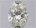 Natural Diamond 0.75 Carats, Oval with  Cut, K Color, VS1 Clarity and Certified by GIA