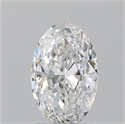 Natural Diamond 1.21 Carats, Oval with  Cut, F Color, SI1 Clarity and Certified by GIA