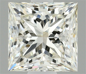 Picture of Natural Diamond 0.52 Carats, Princess with  Cut, I Color, VVS2 Clarity and Certified by IGI