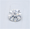 Diamante Natural 0.42 quilates, Redondo , Color F, claridad I1 y certificado GIA