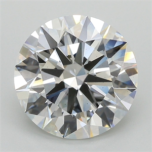 Picture of Lab Grown Diamond 6.08 Carats, Round with Ideal Cut, F Color, VS2 Clarity and Certified by IGI