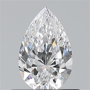 Picture of Natural Diamond 0.52 Carats, Pear with  Cut, D Color, VVS2 Clarity and Certified by GIA