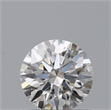 Natural Diamond 0.51 Carats, Round with Excellent Cut, H Color, VS2 Clarity and Certified by GIA