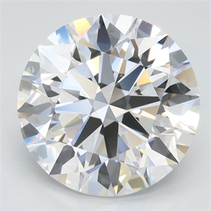 Picture of Lab Grown Diamond 3.25 Carats, Round with Ideal Cut, D Color, IF Clarity and Certified by IGI
