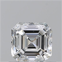 Natural Diamond 0.70 Carats, Asscher with  Cut, F Color, VS1 Clarity and Certified by GIA