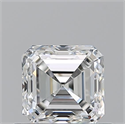 Natural Diamond 0.70 Carats, Asscher with  Cut, G Color, VS1 Clarity and Certified by GIA