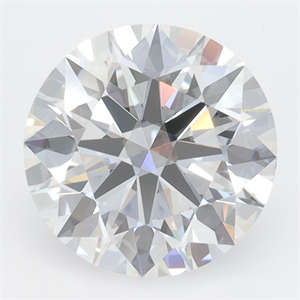 Picture of Lab Grown Diamond 3.01 Carats, Round with Excellent Cut, D Color, VVS2 Clarity and Certified by GIA