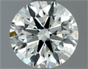 Natural Diamond 0.70 Carats, Round with Excellent Cut, J Color, SI1 Clarity and Certified by IGI