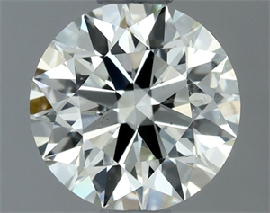 Picture of Natural Diamond 0.70 Carats, Round with Excellent Cut, J Color, SI1 Clarity and Certified by IGI