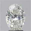 Natural Diamond 2.71 Carats, Oval with  Cut, H Color, SI1 Clarity and Certified by GIA