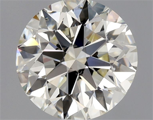 Picture of Natural Diamond 0.90 Carats, Round with Excellent Cut, K Color, SI2 Clarity and Certified by GIA
