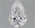 Natural Diamond 0.51 Carats, Pear with  Cut, D Color, VS2 Clarity and Certified by GIA