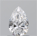 Natural Diamond 0.70 Carats, Pear with  Cut, D Color, VS2 Clarity and Certified by GIA