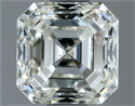 Natural Diamond 1.01 Carats, Asscher with  Cut, I Color, VS2 Clarity and Certified by IGI