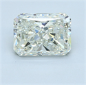 Natural Diamond 4.01 Carats, Radiant with  Cut, L Color, VS1 Clarity and Certified by GIA