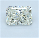 Natural Diamond 4.01 Carats, Radiant with  Cut, L Color, VS1 Clarity and Certified by GIA