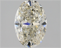 Natural Diamond 1.01 Carats, Oval with  Cut, J Color, SI2 Clarity and Certified by HRD